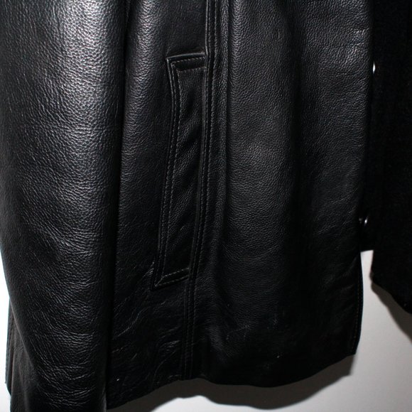 Vintage 90s J. Crew Boxy Leather Jacket - Picture 7 of 16